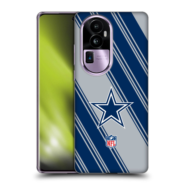 NFL Dallas Cowboys Artwork Stripes Soft Gel Case for OPPO Reno10 Pro+