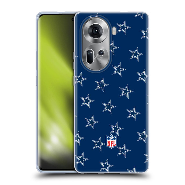 NFL Dallas Cowboys Artwork Patterns Soft Gel Case for OPPO Reno11
