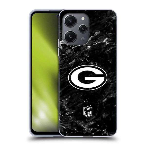 NFL Green Bay Packers Artwork Marble Soft Gel Case for Xiaomi Redmi 12