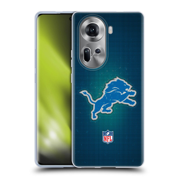 NFL Detroit Lions Artwork LED Soft Gel Case for OPPO Reno11