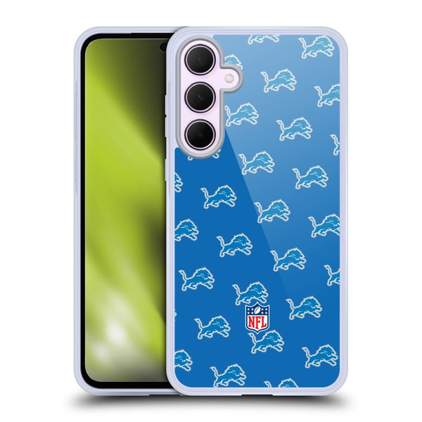 NFL Detroit Lions Artwork Patterns Soft Gel Case for Samsung Galaxy A35 5G