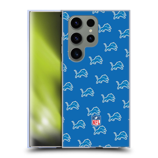 NFL Detroit Lions Artwork Patterns Soft Gel Case for Samsung Galaxy S24 Ultra 5G