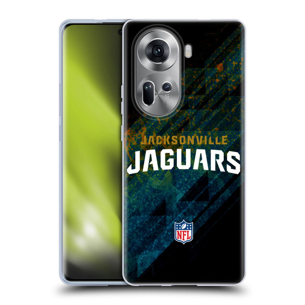 NFL Jacksonville Jaguars Logo Blur Soft Gel Case for OPPO Reno11
