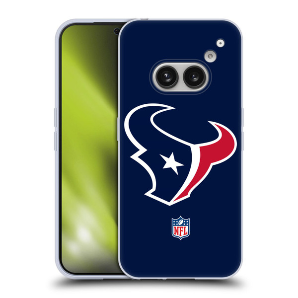 NFL Houston Texans Logo Plain Soft Gel Case for Nothing Phone (2a)