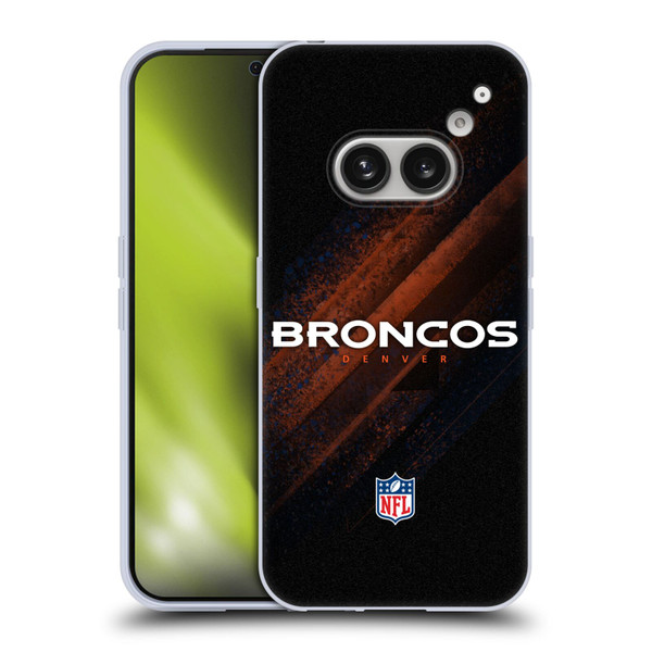 NFL Denver Broncos Logo Blur Soft Gel Case for Nothing Phone (2a)
