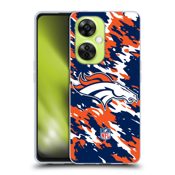 NFL Denver Broncos Logo Camou Soft Gel Case for OnePlus Nord CE 3 Lite 5G
