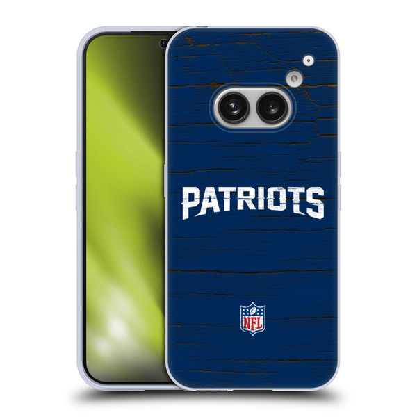 NFL New England Patriots Logo Distressed Look Soft Gel Case for Nothing Phone (2a)