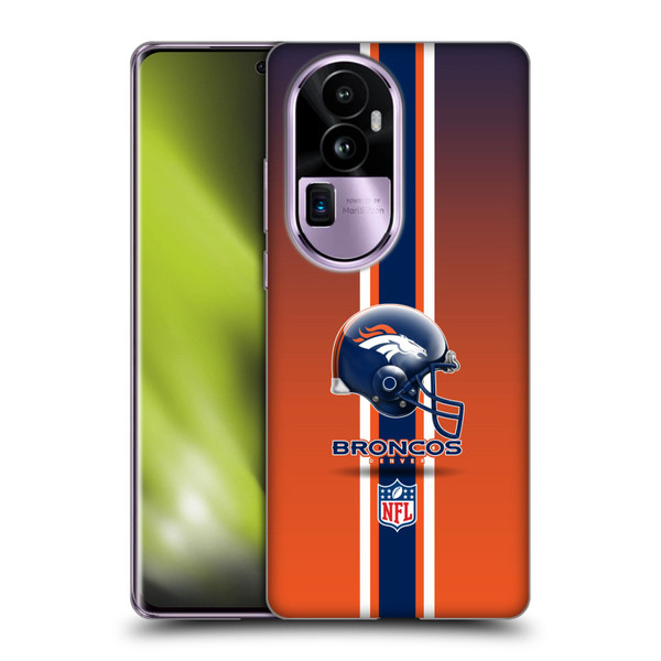 NFL Denver Broncos Logo Helmet Soft Gel Case for OPPO Reno10 Pro+