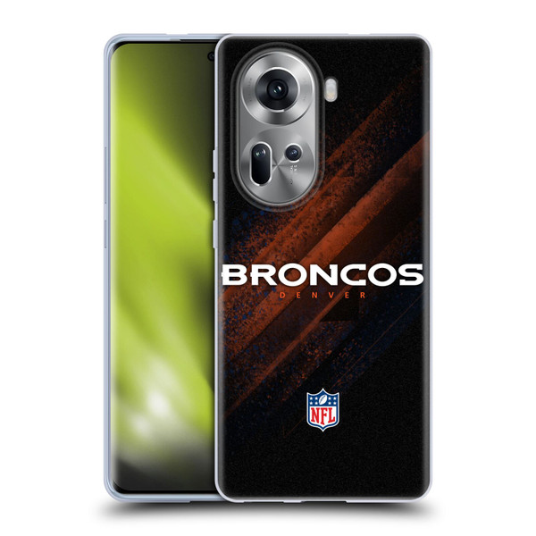 NFL Denver Broncos Logo Blur Soft Gel Case for OPPO Reno11