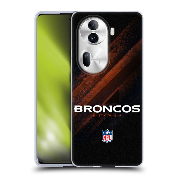NFL Denver Broncos Logo Blur Soft Gel Case for OPPO Reno11 Pro