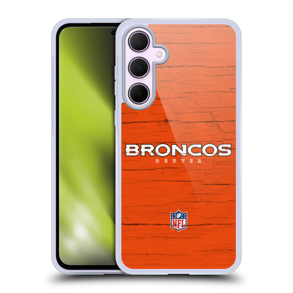 NFL Denver Broncos Logo Distressed Look Soft Gel Case for Samsung Galaxy A35 5G
