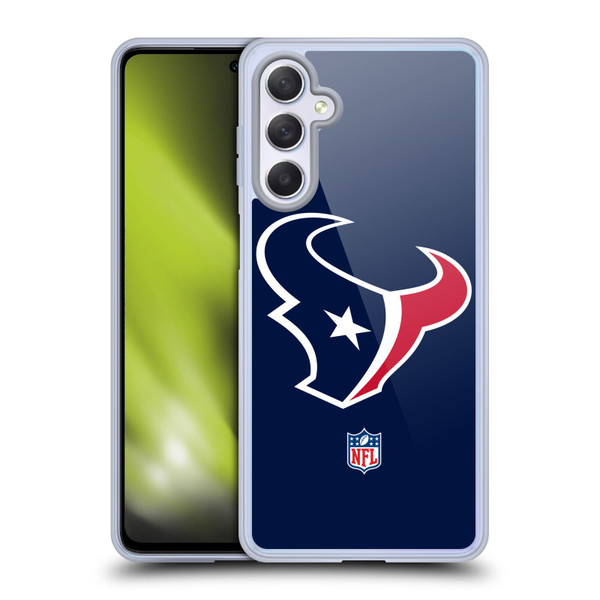NFL Houston Texans Logo Plain Soft Gel Case for Samsung Galaxy M54 5G