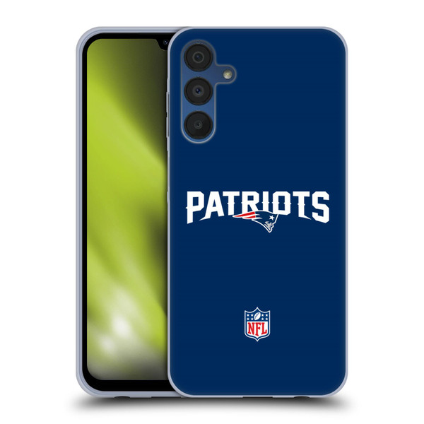 NFL New England Patriots Logo Plain Soft Gel Case for Samsung Galaxy A15