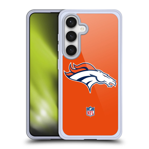 NFL Denver Broncos Logo Plain Soft Gel Case for Samsung Galaxy S24 5G