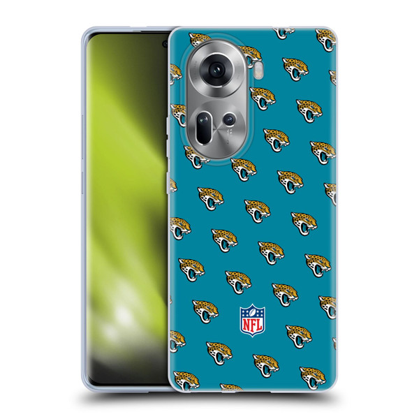 NFL Jacksonville Jaguars Artwork Patterns Soft Gel Case for OPPO Reno11