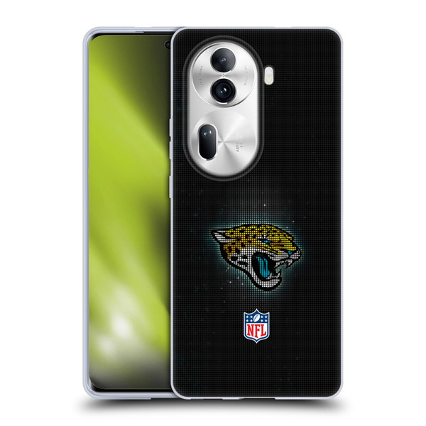 NFL Jacksonville Jaguars Artwork LED Soft Gel Case for OPPO Reno11 Pro
