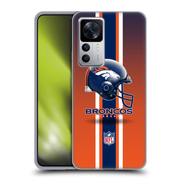 NFL Denver Broncos Logo Helmet Soft Gel Case for Xiaomi 12T 5G / 12T Pro 5G / Redmi K50 Ultra 5G