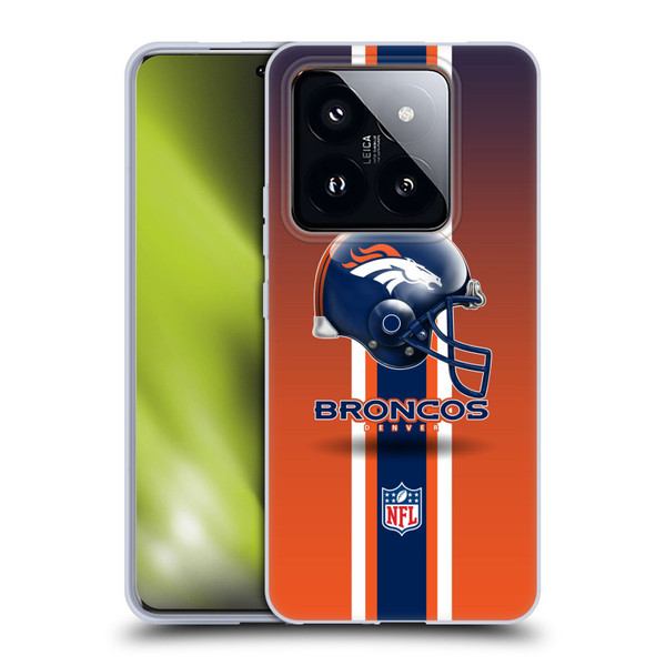 NFL Denver Broncos Logo Helmet Soft Gel Case for Xiaomi 14 Pro