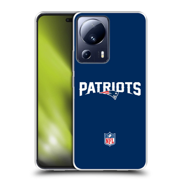 NFL New England Patriots Logo Plain Soft Gel Case for Xiaomi 13 Lite 5G