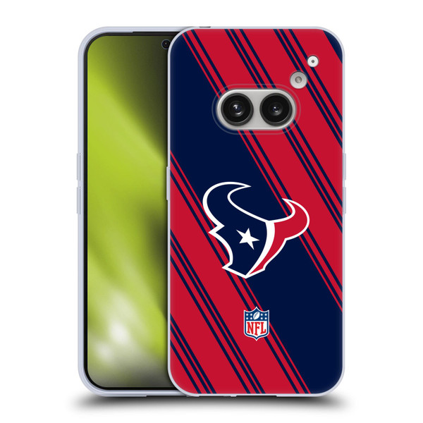 NFL Houston Texans Artwork Stripes Soft Gel Case for Nothing Phone (2a)