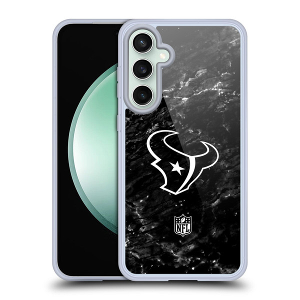 NFL Houston Texans Artwork Marble Soft Gel Case for Samsung Galaxy S23 FE 5G