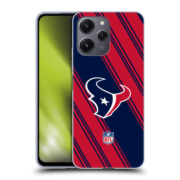 NFL Houston Texans Artwork Stripes Soft Gel Case for Xiaomi Redmi 12