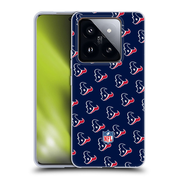 NFL Houston Texans Artwork Patterns Soft Gel Case for Xiaomi 14 Pro