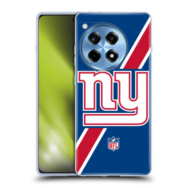 NFL New York Giants Logo Stripes Soft Gel Case for OnePlus 12R