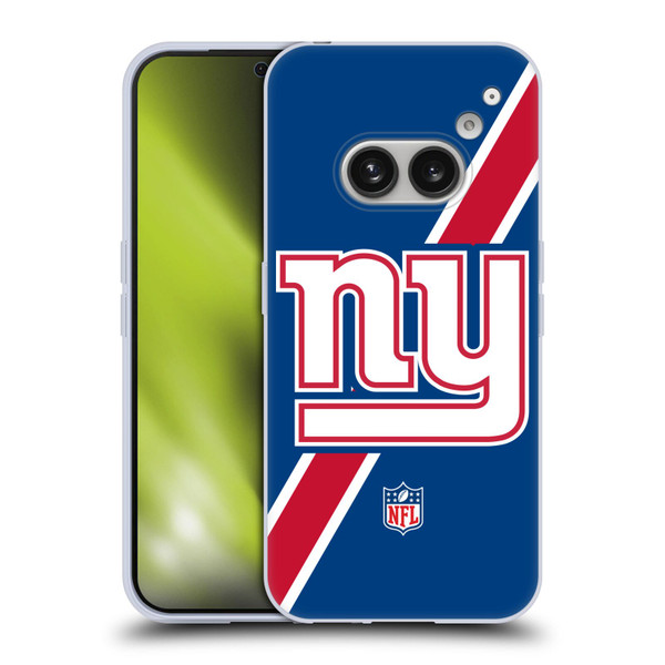 NFL New York Giants Logo Stripes Soft Gel Case for Nothing Phone (2a)
