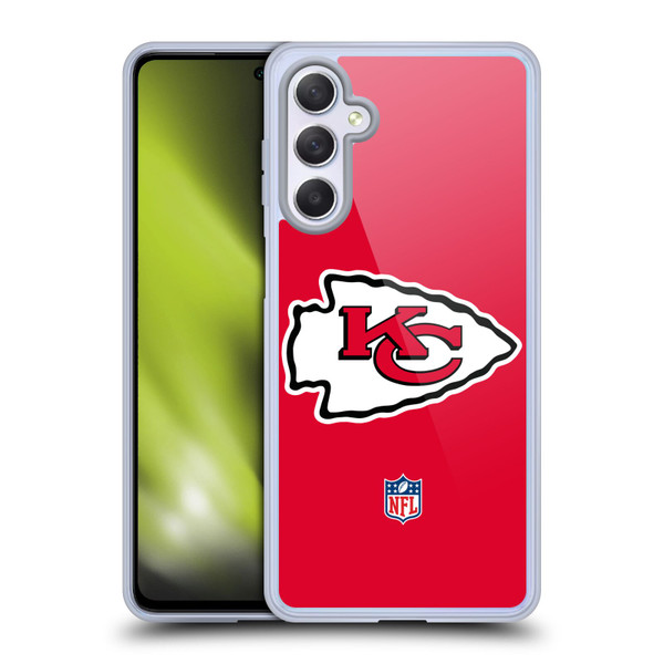 NFL Kansas City Chiefs Logo Plain Soft Gel Case for Samsung Galaxy M54 5G