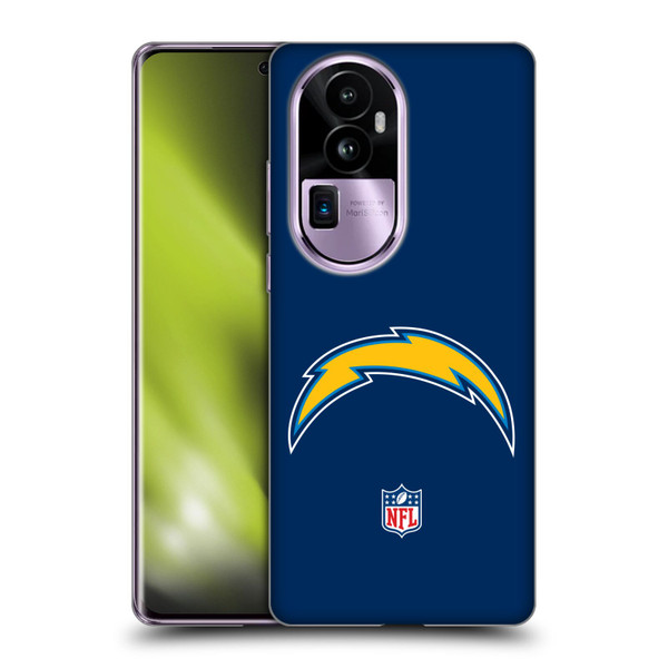 NFL Los Angeles Chargers Logo Plain Soft Gel Case for OPPO Reno10 Pro+