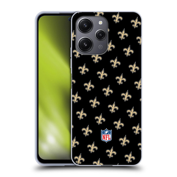 NFL New Orleans Saints Artwork Patterns Soft Gel Case for Xiaomi Redmi 12