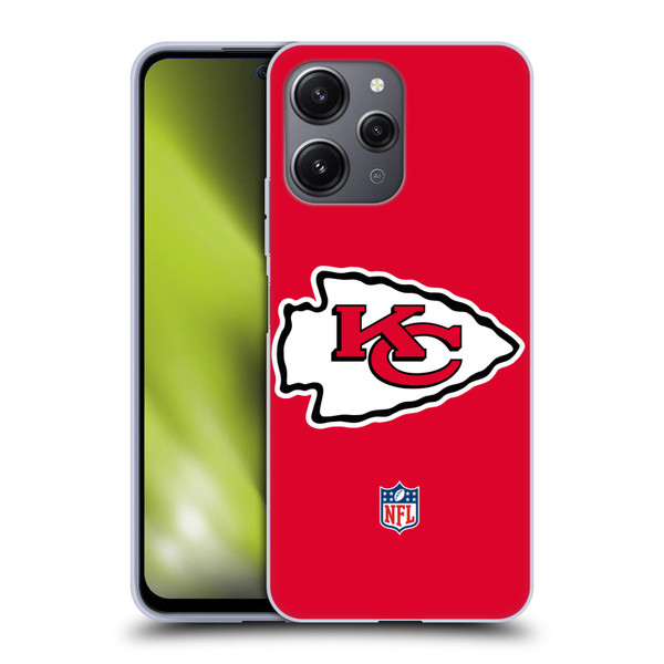 NFL Kansas City Chiefs Logo Plain Soft Gel Case for Xiaomi Redmi 12