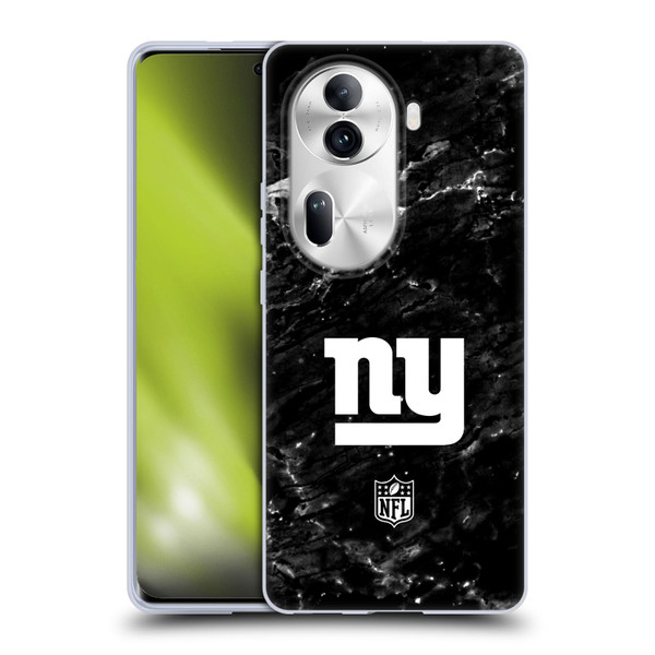 NFL New York Giants Artwork Marble Soft Gel Case for OPPO Reno11 Pro