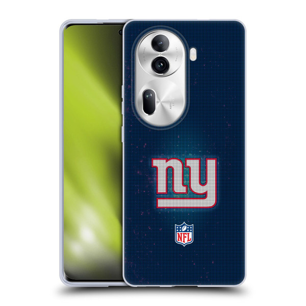 NFL New York Giants Artwork LED Soft Gel Case for OPPO Reno11 Pro