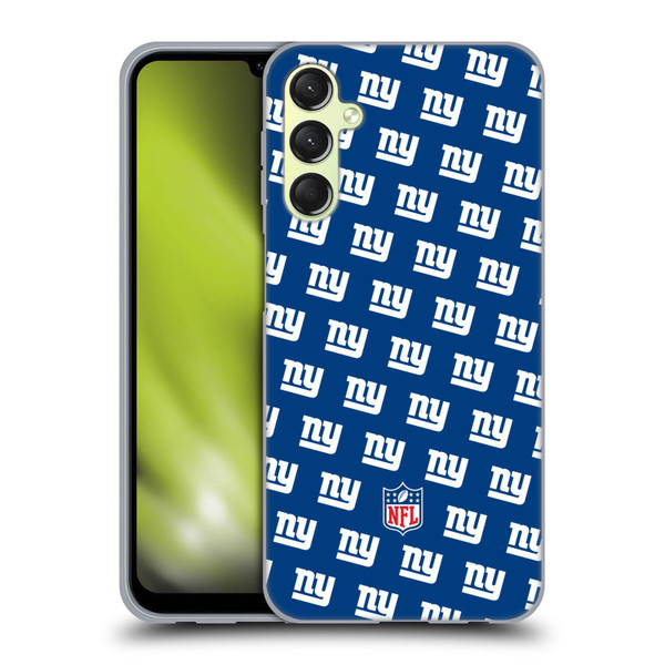 NFL New York Giants Artwork Patterns Soft Gel Case for Samsung Galaxy A24 4G / M34 5G