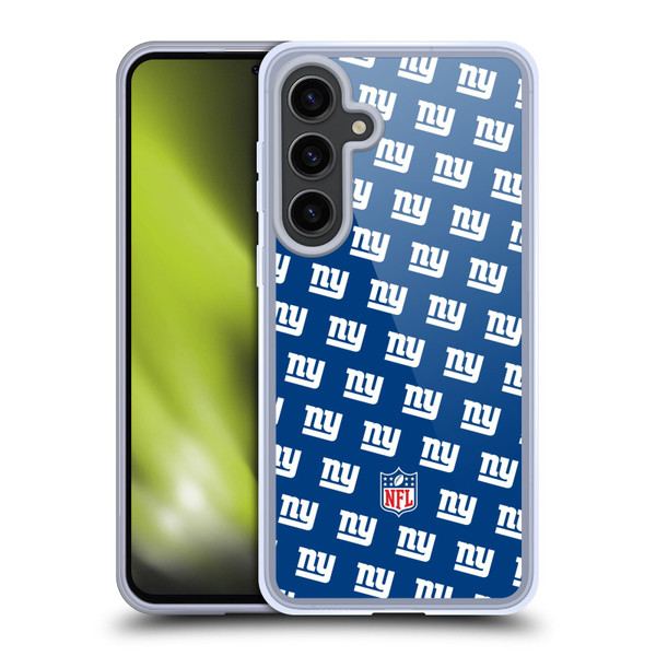 NFL New York Giants Artwork Patterns Soft Gel Case for Samsung Galaxy S24+ 5G