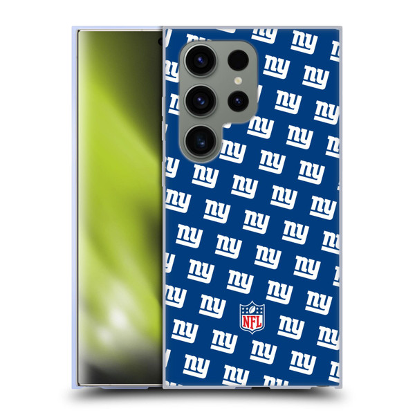 NFL New York Giants Artwork Patterns Soft Gel Case for Samsung Galaxy S24 Ultra 5G