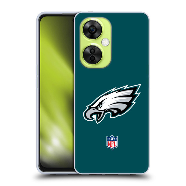 NFL Philadelphia Eagles Logo Plain Soft Gel Case for OnePlus Nord CE 3 Lite 5G