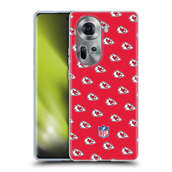 NFL Kansas City Chiefs Artwork Patterns Soft Gel Case for OPPO Reno11