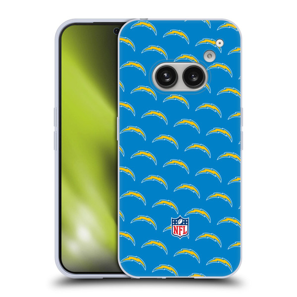 NFL Los Angeles Chargers Artwork Patterns Soft Gel Case for Nothing Phone (2a)