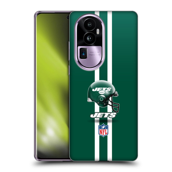 NFL New York Jets Logo Helmet Soft Gel Case for OPPO Reno10 Pro+