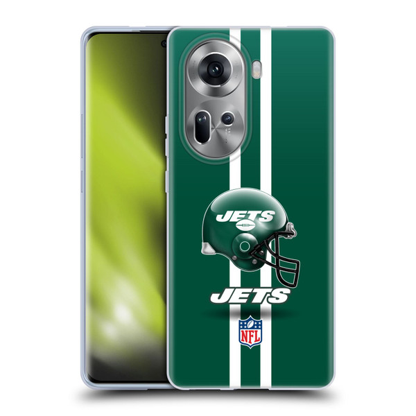 NFL New York Jets Logo Helmet Soft Gel Case for OPPO Reno11