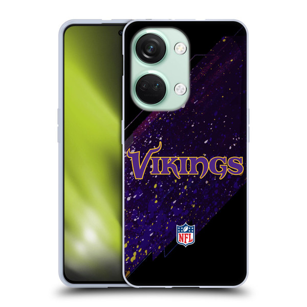 NFL Minnesota Vikings Logo Blur Soft Gel Case for OnePlus Nord 3 5G
