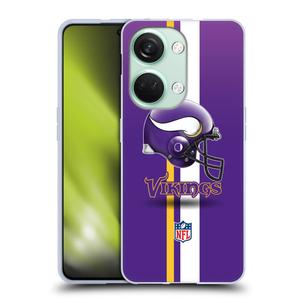 NFL Minnesota Vikings Logo Helmet Soft Gel Case for OnePlus Nord 3 5G