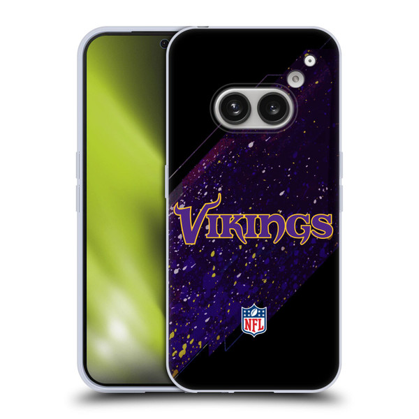 NFL Minnesota Vikings Logo Blur Soft Gel Case for Nothing Phone (2a)