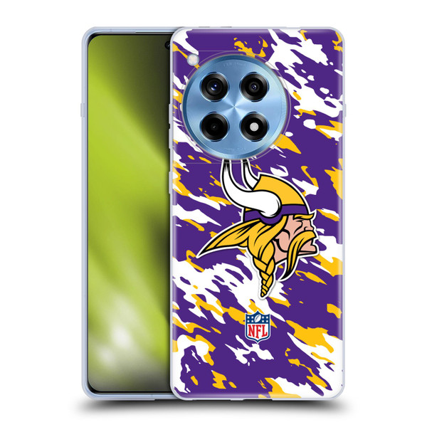 NFL Minnesota Vikings Logo Camou Soft Gel Case for OnePlus 12R