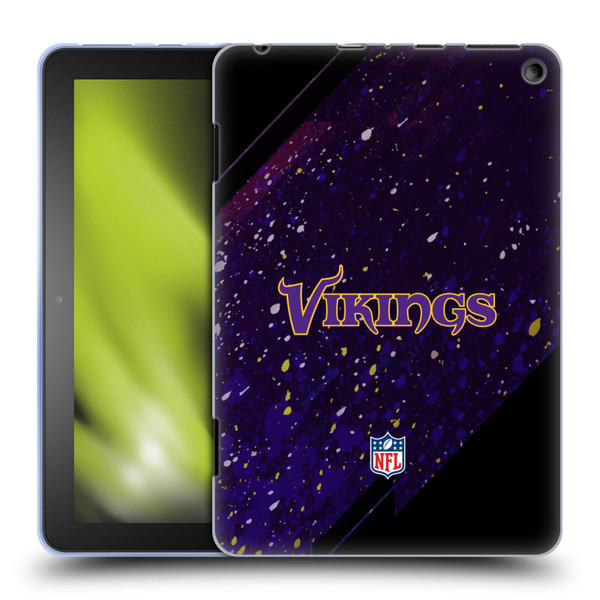 NFL Minnesota Vikings Logo Blur Soft Gel Case for Amazon Fire HD 8/Fire HD 8 Plus 2020
