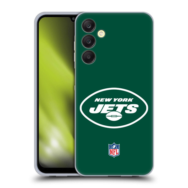 NFL New York Jets Logo Plain Soft Gel Case for Samsung Galaxy A25 5G