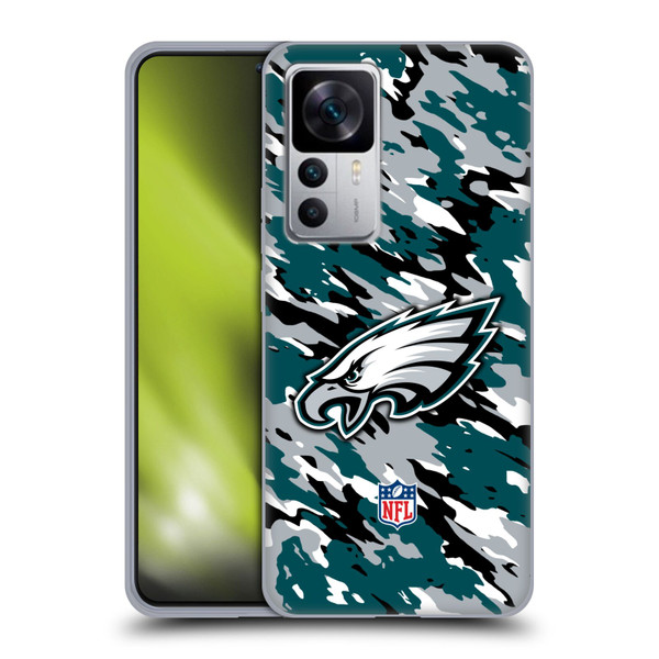 NFL Philadelphia Eagles Logo Camou Soft Gel Case for Xiaomi 12T 5G / 12T Pro 5G / Redmi K50 Ultra 5G